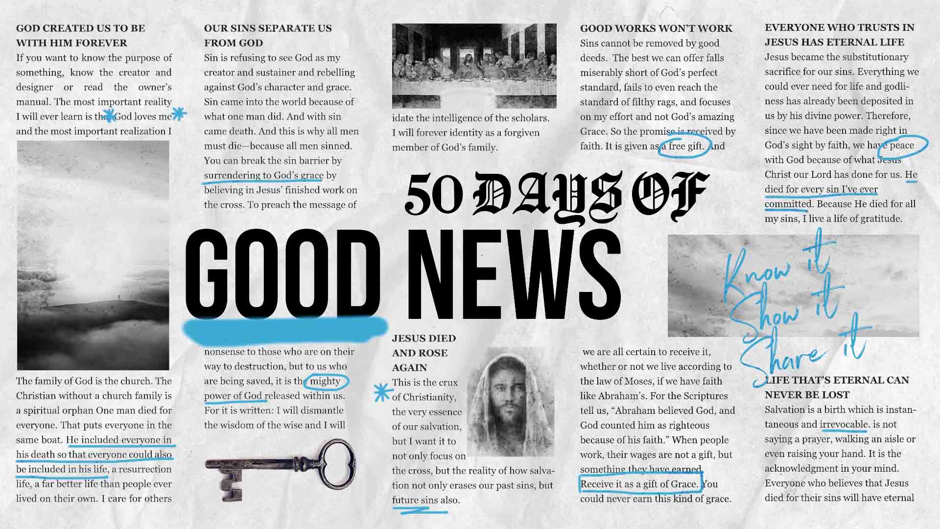 50 DAYS OF GOOD NEWS
